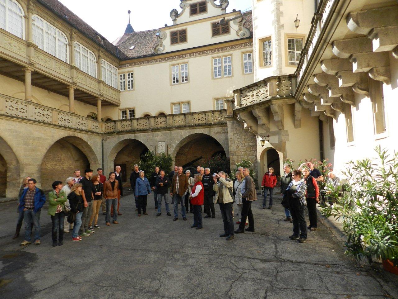 Innenhof von Schloss Langenburg